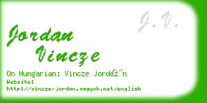 jordan vincze business card